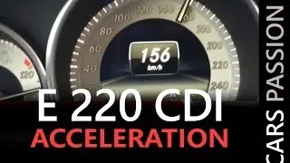 Acceleration 0-160 KM/H - Mercedes E 220 CDI class E 2014