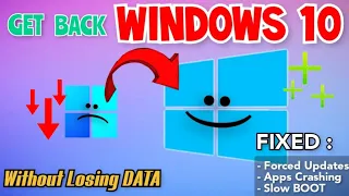 Get BACK Windows 10 Without Losing ANY DATA | Downgrade From Windows 11 |