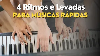 4 RITMOS e Levadas Para Músicas RÁPIDAS no Teclado