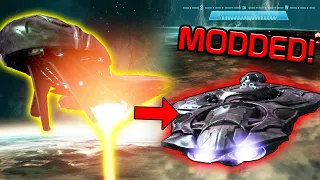 Flying the Covenant Cruiser with GLASSING BEAM! - Halo Reach PC MODS!
