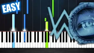 Alan Walker - The Spectre - EASY Piano Tutorial by PlutaX