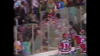 Devils vs Penguins Brawl (Newsclip) - Oct 21, 1987