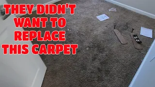 Cleaning Filthy Trashed Carpet In A Flip House