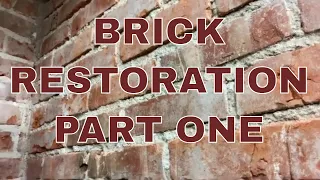 INTERIOR BRICK RESTORATION, Brick cleaning by hand part one