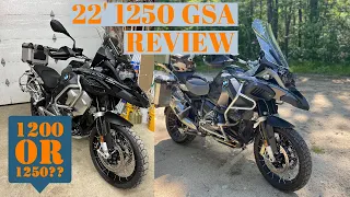 22 BMW r1250 GS Adventure Owner Review! 1200 vs 1250 comparison UPGRADE  GSA