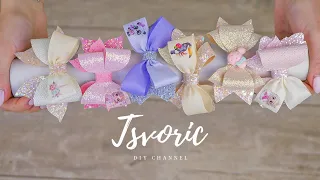 IDEAS of bows with HEAT STICKS / ИДЕИ бантиков с ТЕРМОНАКЛЕЙКАМИ / DIY TSVORIC