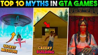 Top 10 *SHOCKING* MYTHBUSTERS 😱 In GTA Games That Will Blow Your Mind! | GTA MYTHS #10