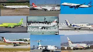 ALL AIRCRAFTS BANK ANGLE ALARMS