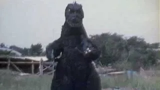 Nakajima tries on the Godzilla suit one last time