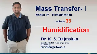 Lecture 33  Humidification : Spray Ponds ,Terminologies
