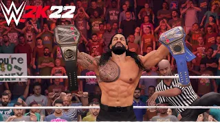 WWE 2K22 - How To Do a Double Title Match (UPDATED)