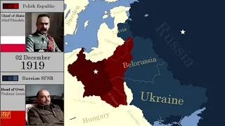 Польско советская война на карте