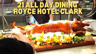 21 ALL DAY DINING BUFFET IN ROYCE HOTEL CLARK  - VLOG TOUR (PHP 1.8K RATE )