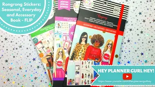 The Happy Planner : RongRong Flipthroughs : Stickerbook and Accessory Pack