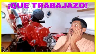⚡YOU HAVE TO SEE IT⚡ CHANGE THE ENGINE OF A BOAT ALONE! Marine engines in pleasure boats