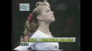 Brandy Johnson (USA) - Olympics 1988 - Compulsory - Floor Exercise