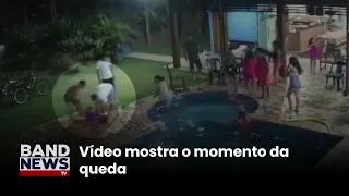 Noiva morre após cair na piscina em festa | BandNews TV