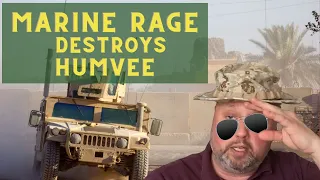 This Marine rams a Humvee in Motor Pool