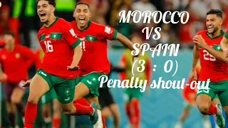 Morocco vs Spain | Full penalty shoot-out | All Goals | Round of 16