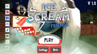 Ice Scream 7 Fanmade Main Menu | Ice Scream 7 Fanmades