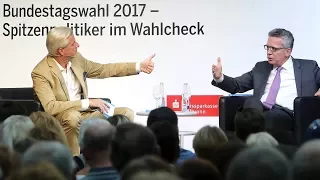 Stimme Wahlcheck mit Thomas de Maizière (CDU) zur Bundestagswahl 2017