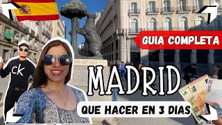 🔴QUE HACER en MADRID ▶GUIA COMPLETA 3 DIAS!! Con Poco💲Dinero  [2024 Actualizado]