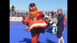 Musical Chairs at NHL Mascot Showdown of NHL All-Star Beach Festival at Fort Lauderdale Beach Park