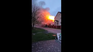 На пожаре в жилом доме в Барановичах спасли женщину и ее внука