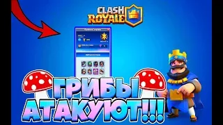 ГРИБЫ АТАКУЮТ!1 УРОВЕНЬ СТРАДАЕТ/Clash royale