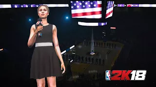 National Anthem Performed by Linda Lind - NBA 2K18