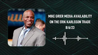 Mike Grier Media Availability On Erik Karlsson Trade - 8/6/2023