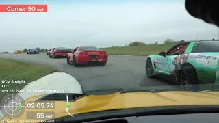 Spec Corvette Race 2 at NCM first 3 laps - 25 Oct 2020