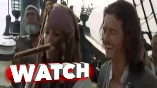 Pirates of the Caribbean: Dead Man's Chest: Outtakes, Bloopers, Gag Reel - Johnny Depp | ScreenSlam