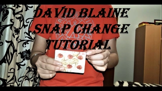 HOW to Snap change like Now You See Me-David Blaine|Easy Tutorial