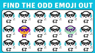 Find THE ODD One Out 🧩🔍 Easy, Medium, Hard Level | Emoji Quiz | Find the Difference Emoji