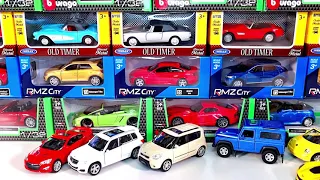 Lot Of Brand New Cars - Unboxing BBurago, Welly and RMZ City Diecast Die Cast Model cars