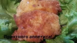 Хрустящие шницели из свинины/Crispy pork schnitzel. Очень вкусно.