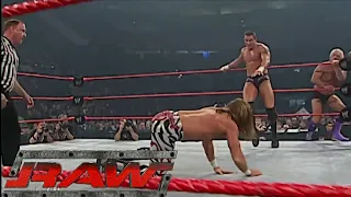 Evolution & Mark Henry vs Goldberg & Shawn Michaels RAW Oct 13,2003