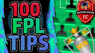 100 FPL TIPS TO HELP MAKE YOU WIN FANTASY PREMIER LEAGUE!