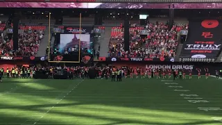 the one republic was sing at the BC lions game