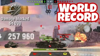 WOT Blitz WORLD RECORD BLOCKED DAMAGE / 258k in one battle!