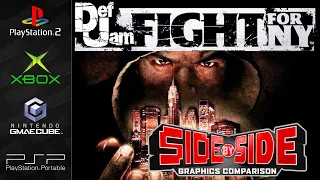 Def Jam Fight for NY | Graphics Comparison | PS2, XBOX, GameCube, PSP | Side by Side