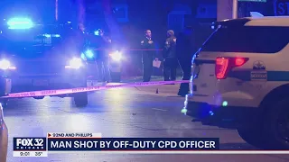 Off-duty Chicago cop shoots armed robber, police say