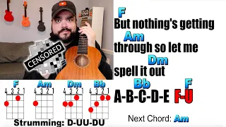 abcdefu - GAYLE Ukulele Play Along and Chords