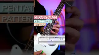 Mixolydian Pentatonic Pattern! Key: Dm