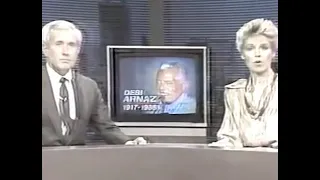 Desi Arnaz:  News Report of His Death - December 2, 1986