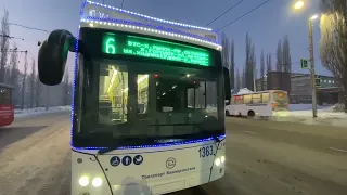 в Башкирии начали курсировать новогодние троллейбусы уттз .стерлитамак декабрь 2022 новости .