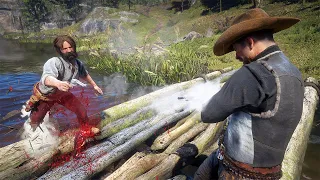 Red Dead Redemption 2 PC 60FPS - Funny & Brutal Moments Vol. 96 (Euphoria Ragdolls)