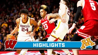 Wisconsin at Minnesota | Highlights | Big Ten Men's Basketball | Jan. 23, 2024