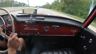 1960 Mercedes 190SL Driving